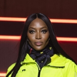 Naomi Campbell défile pour Tommy Hilfiger (collection Tommy x Lewis, en collaboration avec Lewis Hamilton) lors de la Fashion Week de Londres. Le 16 février 2020.