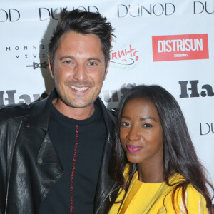 Exclusif- Vincent Cerutti et sa compagne Hapsatou Sy à la soirée de lancement du livre d'Hapsatou Sy "Partie de rien" aux éditions Dunod au showroom d'Hapsatou Sy. Paris, le 08 Juin 2017. © Marc Ausset Lacroix-CVS/Bestimage