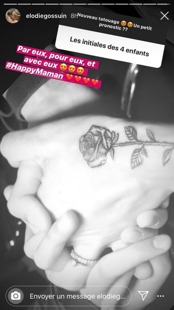 Elodie Gossuin dévoile son nouveau tatouage en hommage à ses enfants - Instagram, 18 février 2020