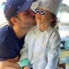 Christophe Michalak et son fils sur Instagram, le 20 février 2020.