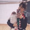 Alizée Lyonnet et sa fille Maggy sur Instagram, le 16 décembre 2019.
