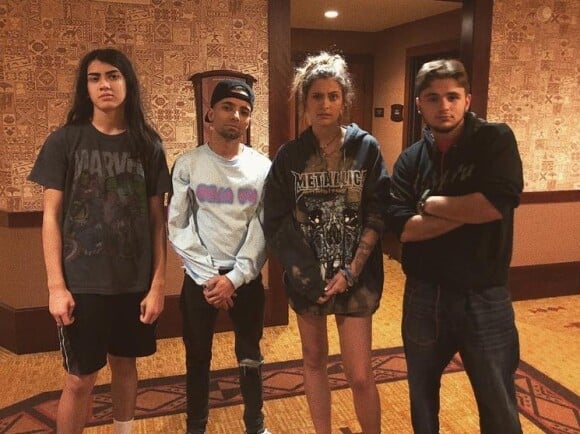 Paris Jackson a partagé cette photo d'elle avec ses frères Blanket et Prince, sur Instagram, le 21 février 2020.