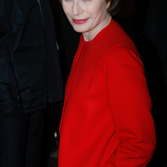 Kristin Scott Thomas au défilé de mode Haute-Couture printemps-été 2019 Valentino à l'hôtel Salomon de Rotschild à Paris le 23 janvier 2019. © Veeren-CVS/Bestimage