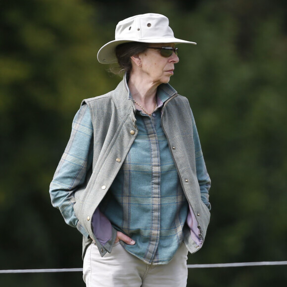 La princesse Anne d'Angleterre en septembre 2019 lors du concours complet de Whatley Manor disputé par sa fille Zara Phillips.