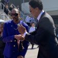 Exclusif - Snoop Dogg, Scottie Pippen - Les célébrités arrivent pour un dernier hommage à Kobe Bryant et sa fille Gianna au Staples center de Los Angeles, le 24 février 2020