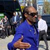 Snoop Dogg - Les célébrités arrivent pour un dernier hommage à Kobe Bryant et sa fille Gianna au Staples center de Los Angeles, le 24 février 2020