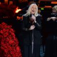  Christina Aguilera chante au Staples Centers de Los Angeles lors de l'hommage à Kobe Bryant et sa fille Gianna, le 24 février 2020. 