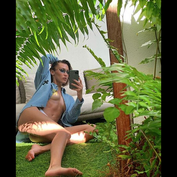 Bella Hadid. Décembre 2019.