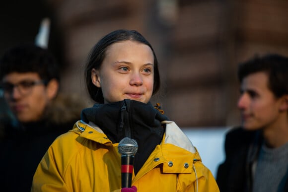 Greta Thunberg participe à la manifestation Friday for Future à Turin le 13 décembre 2019. Th