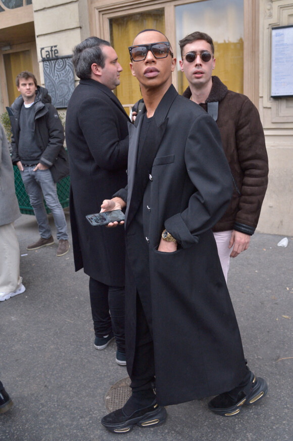 Olivier Rousteing au show de Kanye West le 1er mars 2020 à Paris.
