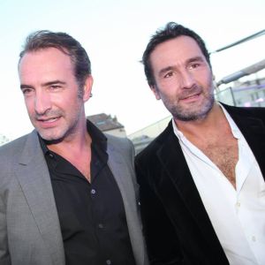 Exclusif - Gilles Lellouche, Jean Dujardin - Soirée de Gala caritative au profit de l'association "Des Cantines Scolaires pour les Enfants du Sahel" à Cannes au Five Seas Hotel, le 31 mai 2014.