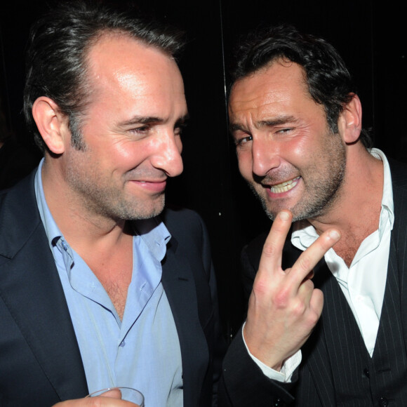 Jean Dujardin et Gilles Lellouche - Soirée du film " Les infidèles " aux Planches Le 17 Fevrier 2012.