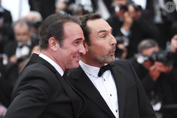 Jean Dujardin, Gilles Lellouche à la première du film "La belle époque" lors du 72ème Festival International du Film de Cannes, France, le 20 mai 2019.