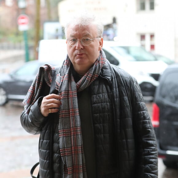 Dominique Besnehard - Obsèques d'Hervé Bourges en l'Eglise Saint-Eustache à Paris, le 2 mars 2020.