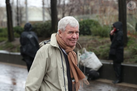Bruno Masure - Sorties des obsèques d'Hervé Bourges en l'église Saint-Eustache à Paris le 2 mars 2020.