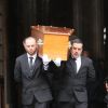- Sorties des obsèques d'Hervé Bourges en l'église Saint-Eustache à Paris le 2 mars 2020.