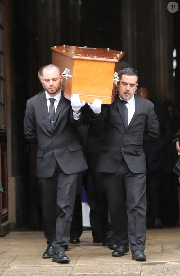 - Sorties des obsèques d'Hervé Bourges en l'église Saint-Eustache à Paris le 2 mars 2020.