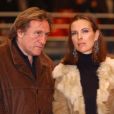 Gérard Depardieu et Carole Bouquet. Paris. Le 1er décembre 2001. © Edwin Cook/ABACA