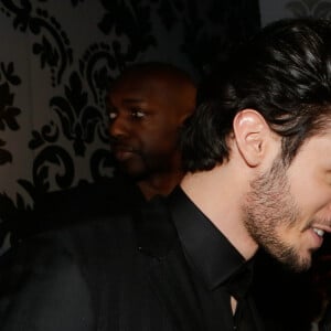 Baptiste Giabiconi et Karl Lagerfeld - Soirée "Giabiconistyle.com opening" au Vip Room à Paris le 28 février 2015