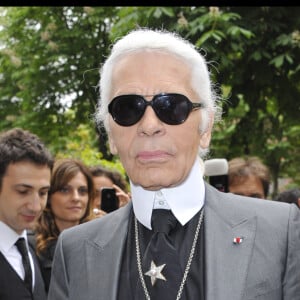 Karl Lagerfeld le 28 avril 2011 à Paris.