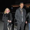 Exclusif - La légende de la pop Madonna et son compagnon Ahlamalik Williams profitent d'un repas de la Saint-Valentin au restaurant Fucina à Londres 14 février 2020
