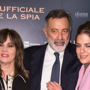 Emmanuelle Seigner, Luca Barbareschi, Morgane Polanski - Photocall du film "J'accuse" à Rome. Le 18 novembre 2019