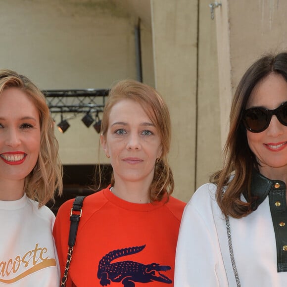 Lilou Fogli, Céline Sallette et Elsa Zylberstein assistent au défilé Lacoste, collection prêt-à-porter automne-hiver 2020-2021 au Tennis Club de Paris. Paris, le 3 mars 2020. © Veeren Ramsamy-Christophe Clovis /Bestimage