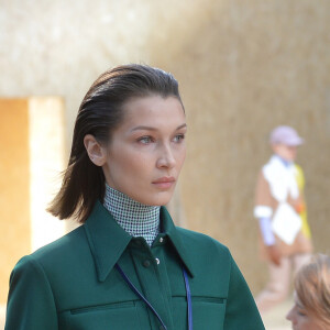 Bella Hadid défile pour Lacoste (collection automne-hiver 2020-2021) au Tennis Club de Paris. Paris, le 3 mars 2020. © Veeren Ramsamy-Christophe Clovis /BestImage