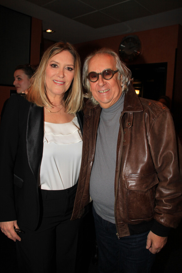 Exclusif - Sandrine Alexi et Sylvain Collaro après le spectacle "Il Etait Une Fois Jean-Marie Bigard" à L'Olympia de Paris, France, le 27 février 2020. © Philippe Baldini/Bestimage