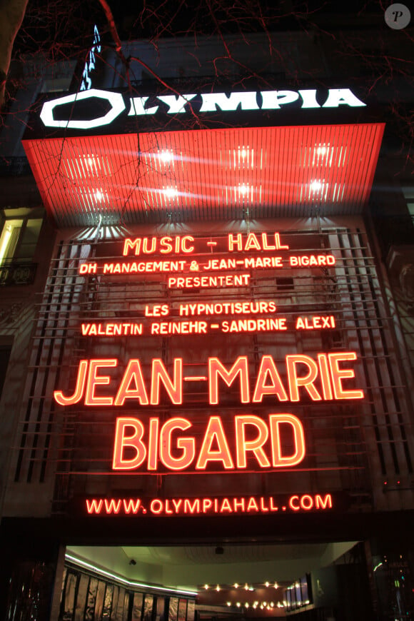Exclusif - Atmosphère du spectacle "Il Etait Une Fois Jean-Marie Bigard" à L'Olympia de Paris, France, le 27 février 2020. © Philippe Baldini/Bestimage