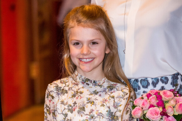 Princesse Estelle - La famille royale de Suède assiste au concert de l'école de musique "Lilla Akademien" à Stockholm, le 13 février 2020.