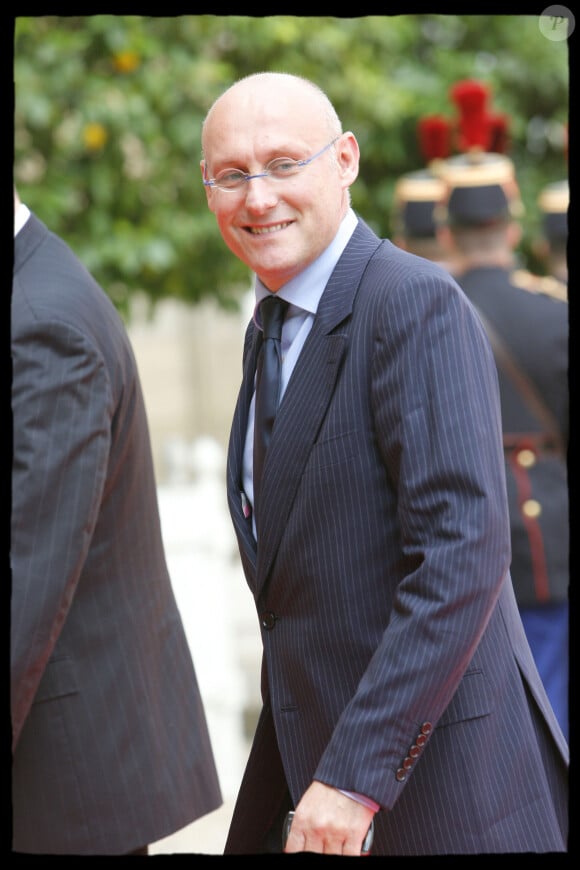 Bernard Laporte lors de la visite officielle du pape en France et reçu à l'Elysée le 12 sptembre 2008.