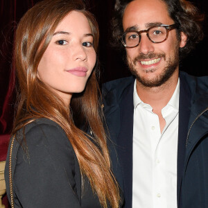 Thomas Hollande et sa compagne Emilie Broussouloux à la générale de la pièce "La Vraie Vie" au théâtre Edouard 7 à Paris, le 18 septembre 2017. © Guirec Coadic/Bestimage