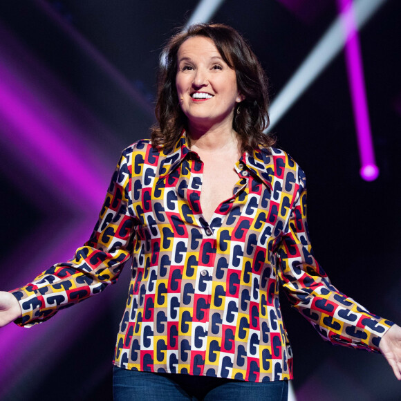 Exclusif - Anne Roumanoff - Enregistrement de l'émission "Le grand show de l'humour - Les 50 comiques préférés des français 2020" au Palais des Sports de Paris, qui sera diffusée le 22 février sur France 2. Le 10 février 2020 © Cyril Moreau / Bestimage