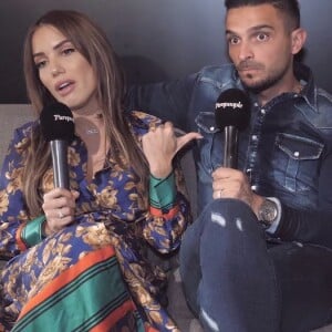 Manon Marsault et Julien Tanti en interview pour "Purepeople", en février 2020