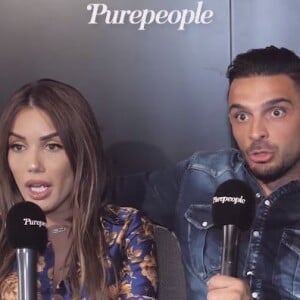 Manon Marsault et Julien Tanti en interview pour "Purepeople", en février 2020