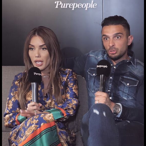 Manon Marsault et Julien Tanti en interview pour "Purepeople", en février 2020