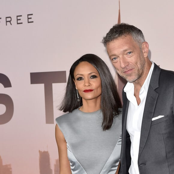 Thandie Newton et Vincent Cassel assistent à la projection de la saison 3 de la série "Westworld" au TCL Chinese Theatre. Los Angeles, le 5 mars 2020.