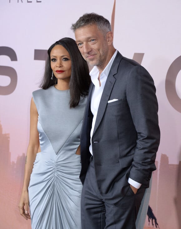 Thandie Newton et Vincent Cassel assistent à la projection de la saison 3 de la série "Westworld" au TCL Chinese Theatre. Los Angeles, le 5 mars 2020.