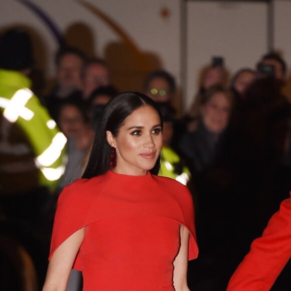 Le prince Harry, duc de Sussex, et Meghan Markle, duchesse de Sussex, assistent au festival de musique de Mountbatten au Royal Albert Hall de Londres, Royaume Uni, le 7 mars 2020.