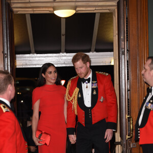 Le prince Harry, duc de Sussex, et Meghan Markle, duchesse de Sussex, assistent au festival de musique de Mountbatten au Royal Albert Hall de Londres, Royaume Uni, le 7 mars 2020.