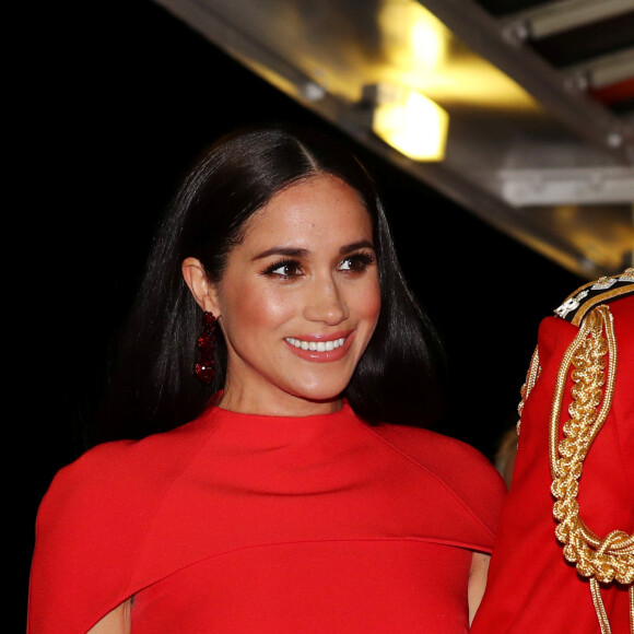 Le prince Harry, duc de Sussex, et Meghan Markle, duchesse de Sussex, assistent au festival de musique de Mountbatten au Royal Albert Hall de Londres, Royaume Uni, le 7 mars 2020.