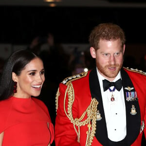 Le prince Harry, duc de Sussex, et Meghan Markle, duchesse de Sussex, assistent au festival de musique de Mountbatten au Royal Albert Hall de Londres, Royaume Uni, le 7 mars 2020.