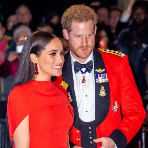 Le prince Harry, duc de Sussex, et Meghan Markle, duchesse de Sussex, assistent au festival de musique de Mountbatten au Royal Albert Hall de Londres, Royaume Uni, le 7 mars 2020.