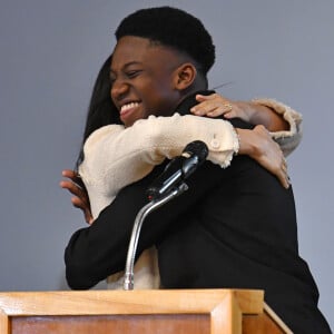 Meghan Markle, duchesse de Sussex, fait une visite surprise à l'école supérieure Robert Clack de Dagenham pour célébrer la "Journée internationale de la femme". Royaume Uni,. Le 7 mars 2020.