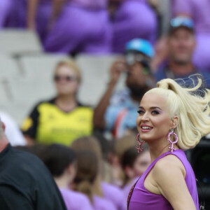 Katy Perry, enceinte, chante pour la finale du ICC Women T20 Cricket World Cup à Melbourne, Australie le 8 mars 2020. - Melbourne, Australia