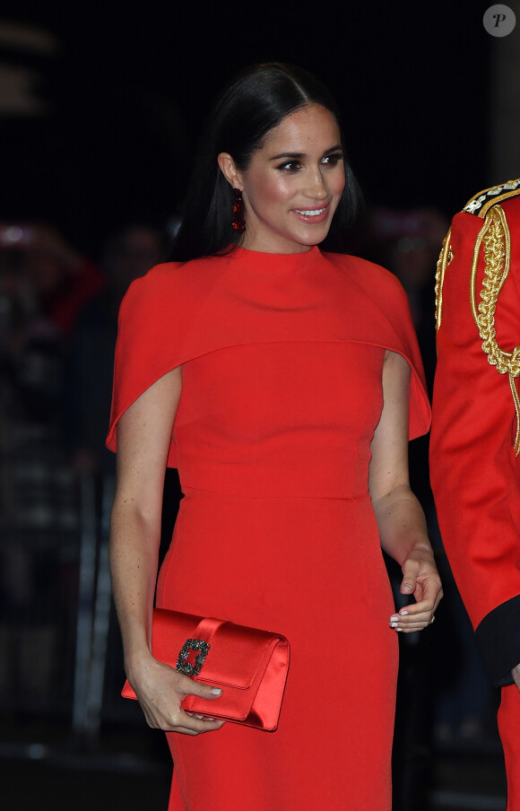 Le prince Harry, duc de Sussex, et Meghan Markle, duchesse de Sussex assistent au festival de musique de Mountbatten au Royal Albert Hall de Londres, Royaume Uni, le 7 mars 2020