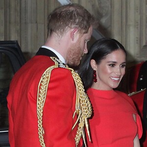 Le prince Harry, duc de Sussex, et Meghan Markle, duchesse de Sussex assistent au festival de musique de Mountbatten au Royal Albert Hall de Londres, Royaume Uni, le 7 mars 2020.