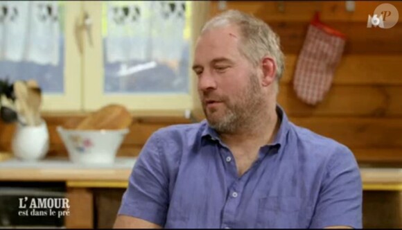 Laurent de "L'amour est dans le pré 2020" lors du tournage du portrait, diffusé le 9 mars, sur M6