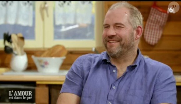 Laurent de "L'amour est dans le pré 2020" lors du tournage du portrait, diffusé le 9 mars, sur M6